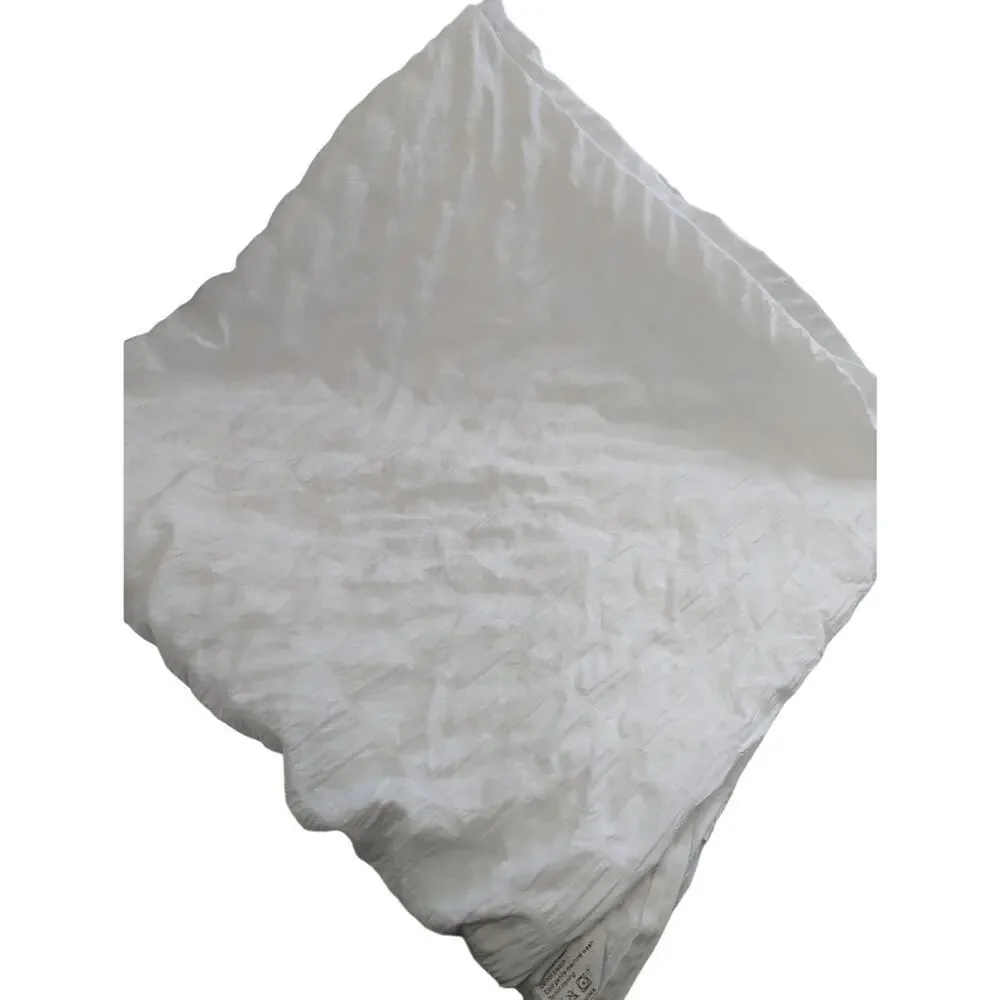 GORGEOUS WHITE PUFF CRIMPED MICROFIBER DUVET COMFORTER COVER! SZ FL